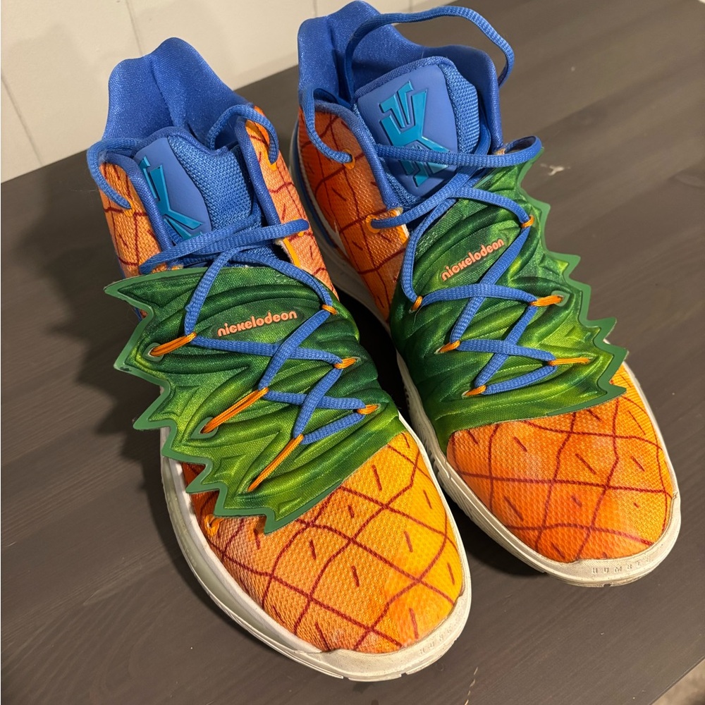 Nike Orange and Green Sneakers